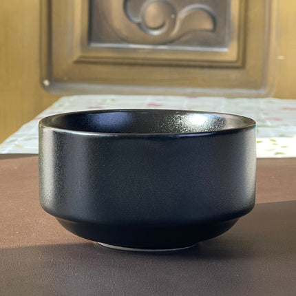 4 inch Soup Bowl ( Textured Black Matte )