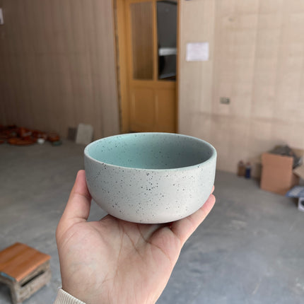 Leftover 4.5 inch Single Serving Bowl ( Grey Matte with Black Specks )