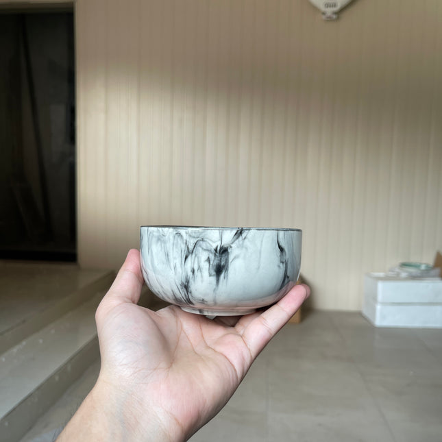 Leftover 4.5 inch Single Serving Bowl ( Black Marble )