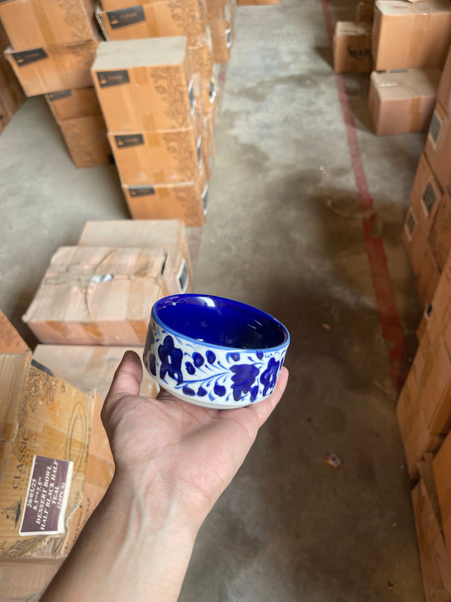 Leftover 4" soup Bowl ( Blue Pottery )