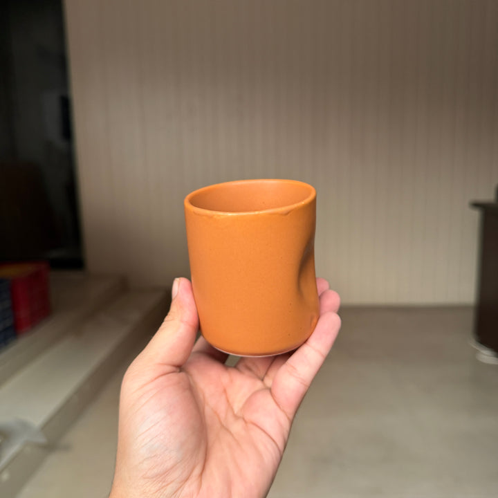 Leftover Dent Tumbler ( Terracotta Matte ) ( 170 ml )