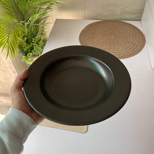Leftover 10 inch Deep plate ( Textured Black Matte )