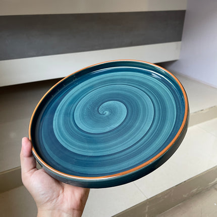 Leftover 10 inch Classic Plate ( Peacock Green Colorline )
