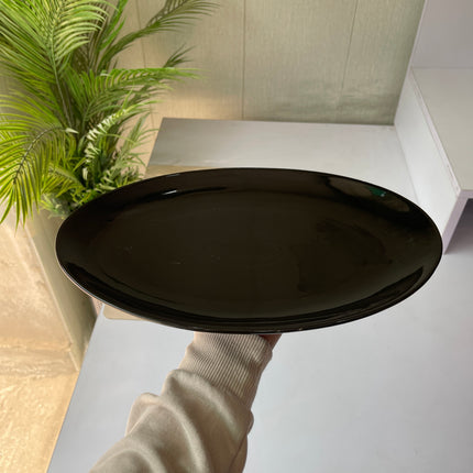 Leftover 13 inch Rimless Rice Dish ( Glossy Black )