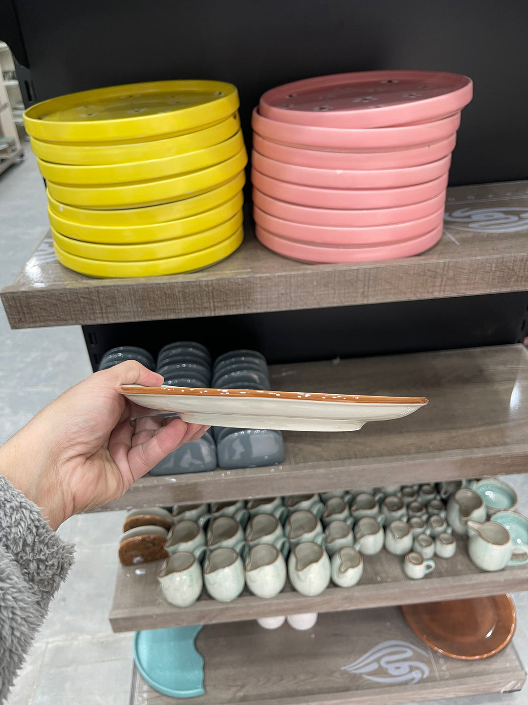 Leftover 8 inch Rimless Plate ( Ash )
