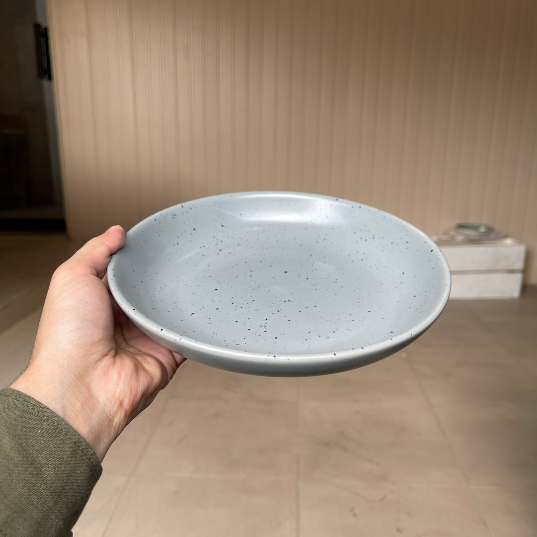 Leftover 8.5 inch Entree Bowl ( Grey Matte with Black Specks )