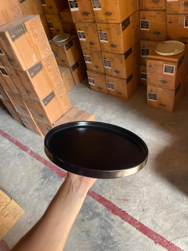 Leftover 10 inch Classic Plate ( Textured Black Matte )