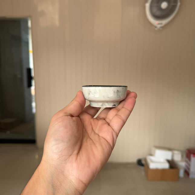 Leftover Round Sauce Ramekin Small ( Black Marble ) ( Set of 3 )