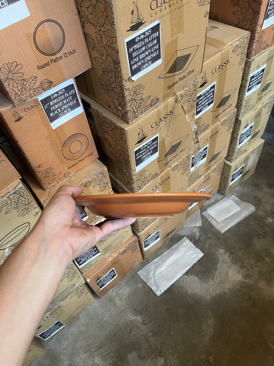 Leftover 9 inch Deep Plate ( Terracotta Matte )