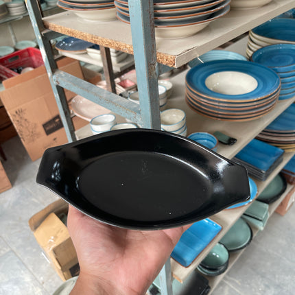 Leftover Pasta dish Small 7.8"x 4.3" ( Textured Black Matte )