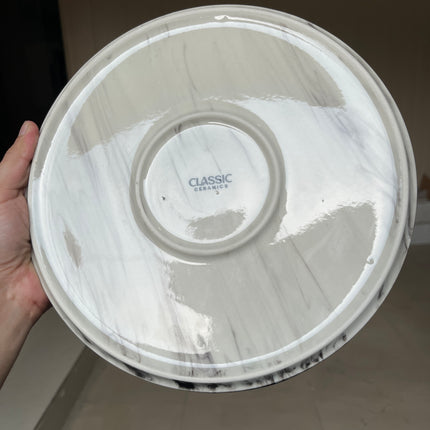 Leftover 10 inch Classic Plate ( Black Marble )