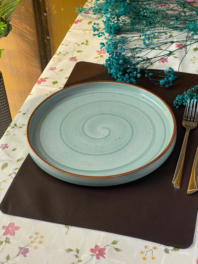 10 inch Classic Plate ( Teal Colorline )