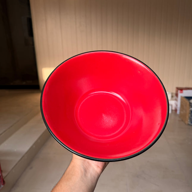 Leftover 9 inch V Shaped Bowl ( Midnight Ruby )