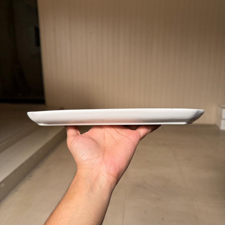 leftover 11.5"x6" YM Rectangular Platter ( Snow Cocoa )