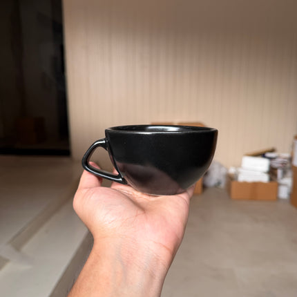 Leftover D Handle Coffee Cup Small ( Noir ) ( 220 ml )