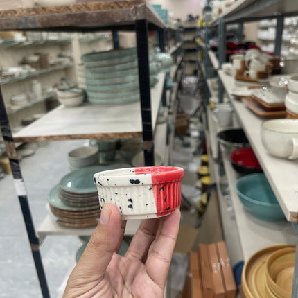 Leftover  Lined Ramekin ( Red Eclipse )