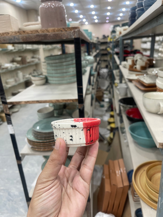 Leftover  Lined Ramekin ( Red Eclipse )