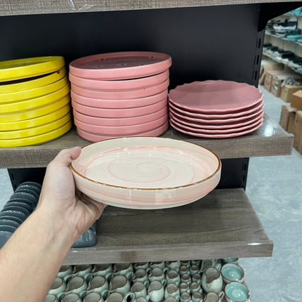 Leftover 8 inch Classic Plate ( Pink Colorline )