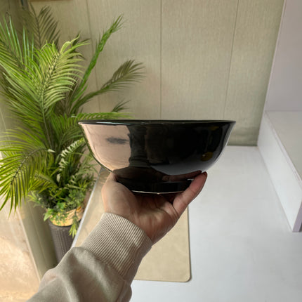 Leftover 8 inch Round Bowl ( Glossy Black )