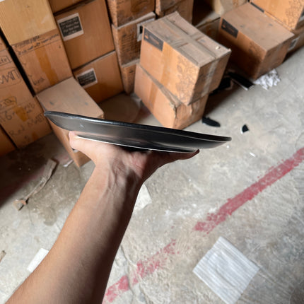 Leftover 10 inch Rimless Plate ( Textured Black Matte )