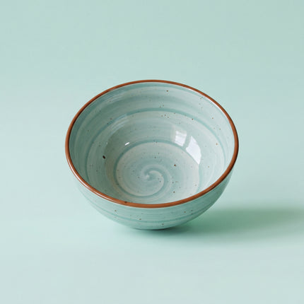 7 inch Round Bowl ( Teal Colorline )
