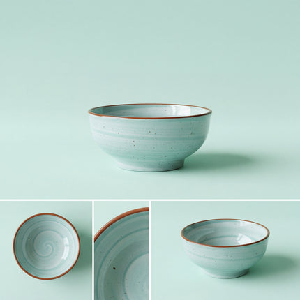 7 inch Round Bowl ( Teal Colorline )