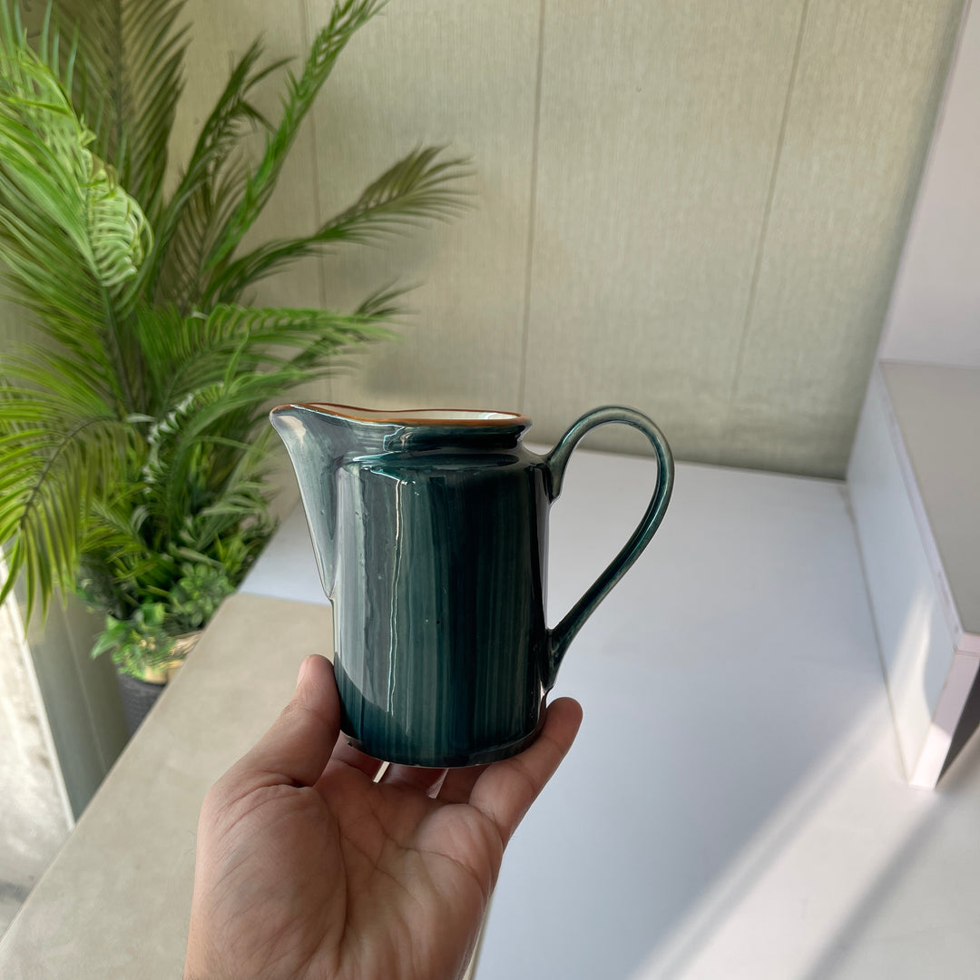Leftover RK Milk Pot ( Peacock Green Colorline ) ( 220 ml )