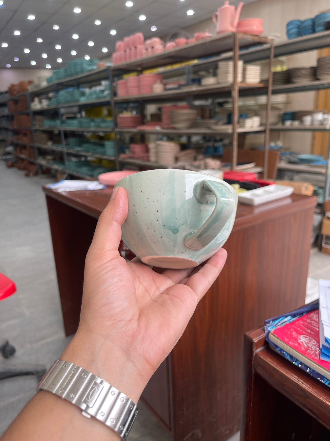 Leftover D Handle Coffee Cup Small ( Breeze ) ( 220 ml )