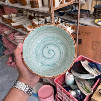 Leftover 6 inch Noodle Bowl ( Teal Colorline )