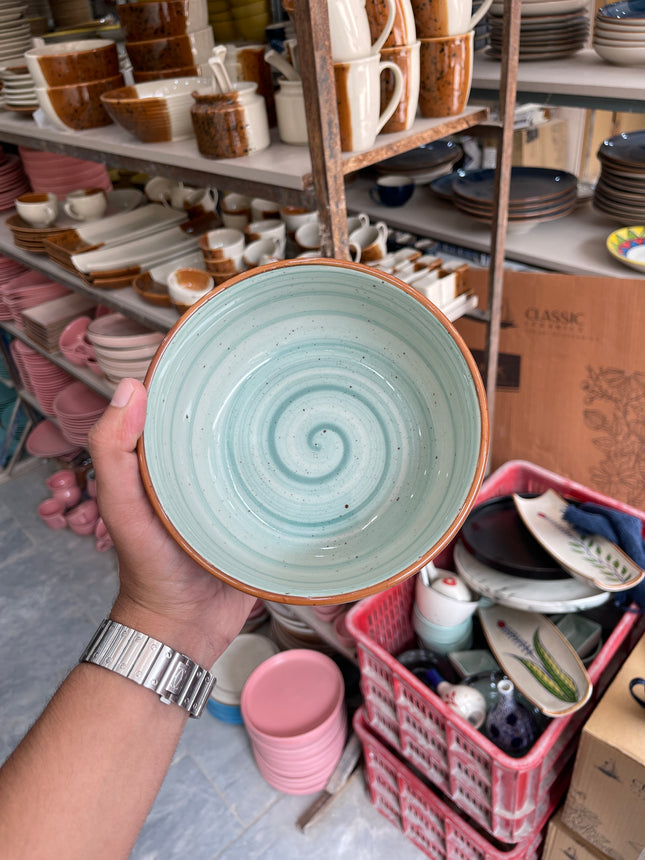 Leftover 6 inch Noodle Bowl ( Teal Colorline )