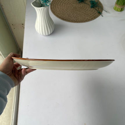 Leftover 13 inch Rimless Rice Dish ( Rosewater )