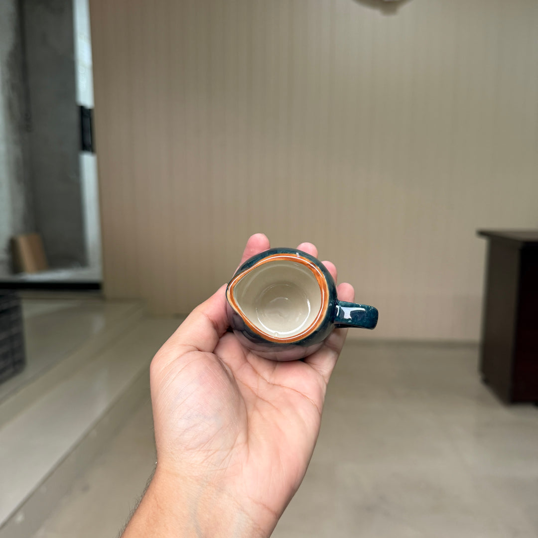 Leftover Small Creamer ( Peacock Green Colorline ) ( Set of 2 )