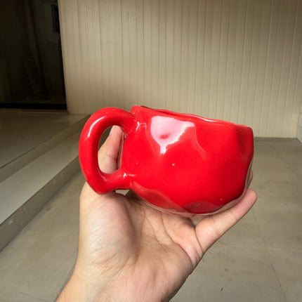 Leftover ( Irregular Shape ) Bubble Cup ( Ember Red ) ( 230 ml ) ( 1 piece )