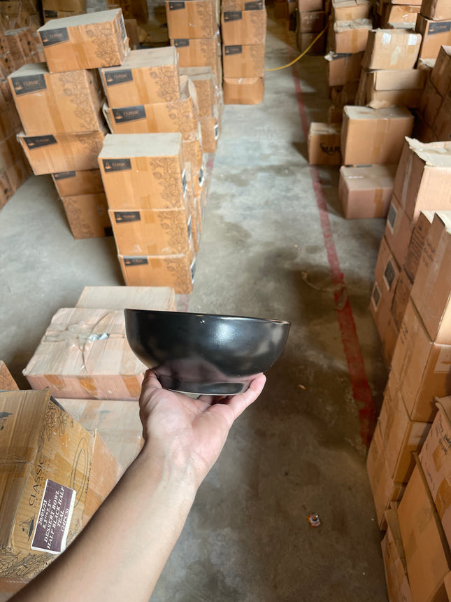 Leftover 7" Round Bowl ( Black Matte )