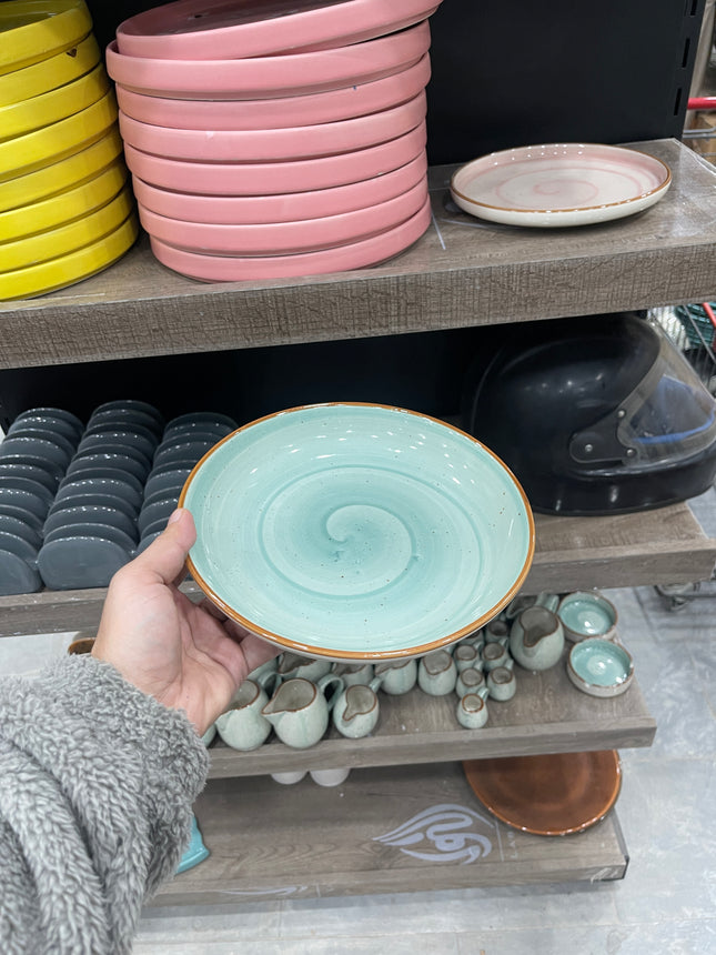 Leftover 8.5 inch Entree Bowl ( Teal Colorline )