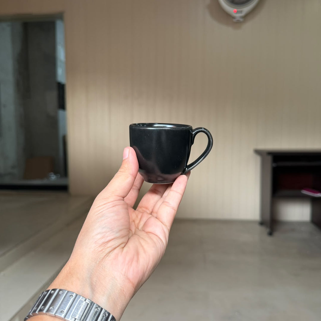 Leftover Espresso Cup ( Noir ) ( 120 ml ) ( Set of 6 )