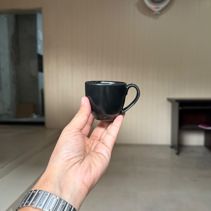 Leftover Espresso Cup ( Noir ) ( 120 ml ) ( Set of 6 )