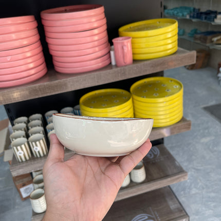 Leftover 6 inch Curved Bowl ( Grey Colorline )