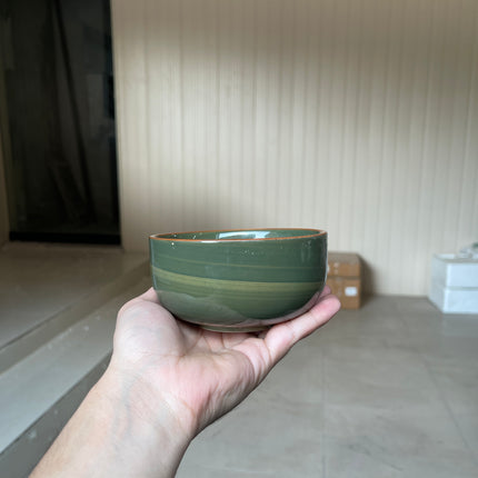 Leftover 4.5 inch Single Serving Bowl ( Dark Green Colorline )