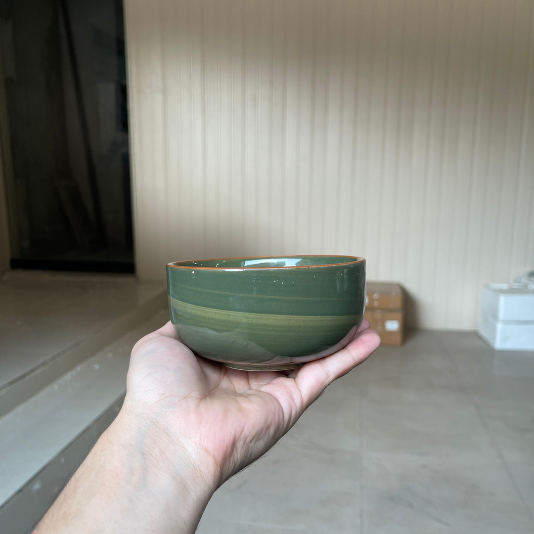 Leftover 4.5 inch Single Serving Bowl ( Dark Green Colorline )