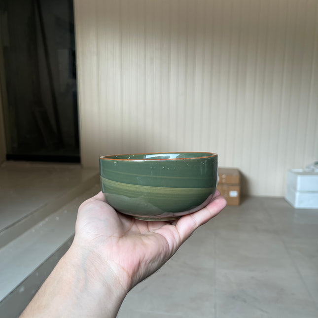 Leftover 4.5 inch Single Serving Bowl ( Dark Green Colorline )