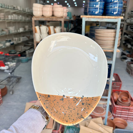 Leftover 11"x9" Triangular Platter ( Sandstorm Series )