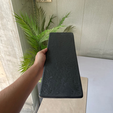 Leftover 15.5" x 6" Flat Rectangular Slab ( Dull Black Matte )