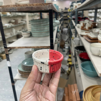 Leftover  Lined Ramekin ( Red Eclipse )