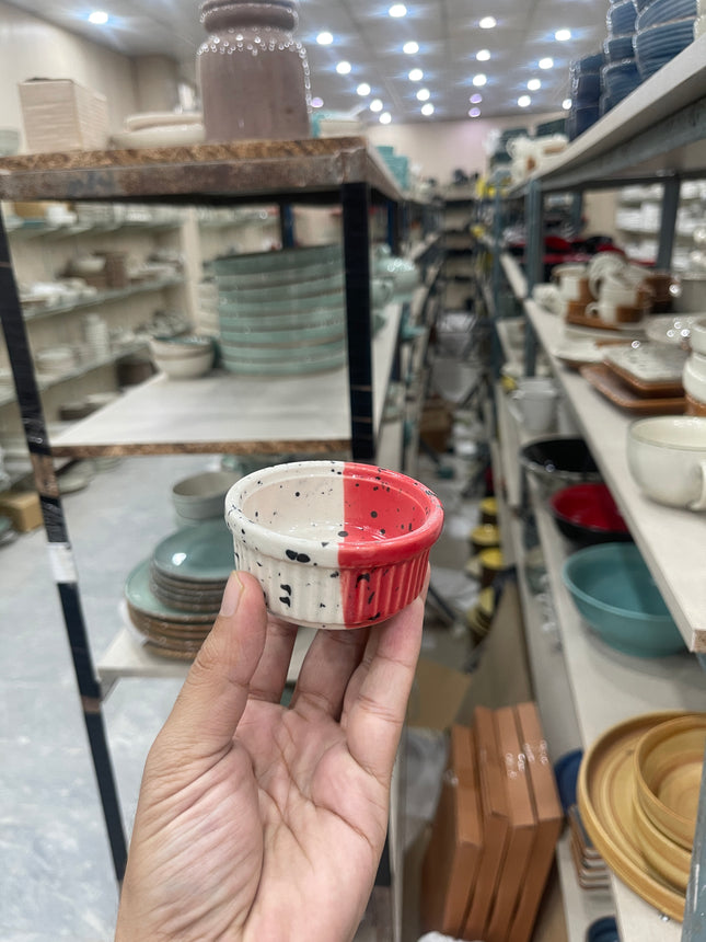 Leftover  Lined Ramekin ( Red Eclipse )
