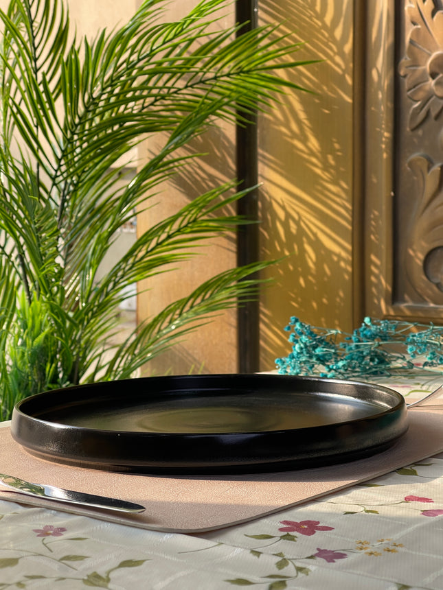 10 inch Classic Plate ( Textured Black Matte )