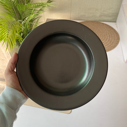 Leftover 10 inch Deep plate ( Textured Black Matte )
