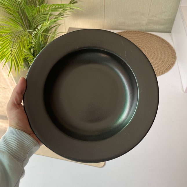 Leftover 10 inch Deep plate ( Textured Black Matte )