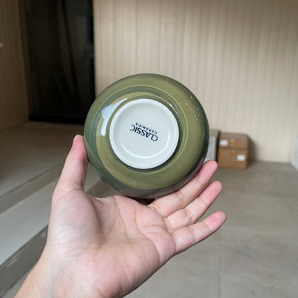 Leftover 4.5 inch Single Serving Bowl ( Dark Green Colorline )