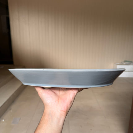 Leftover 15"x 8.5" German Platter ( Grey Matte with Black Specks )